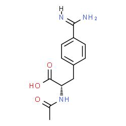 ChemSpider 2D Image | ACETYL-P-AMIDINOPHENYLALANINE | C12H15N3O3