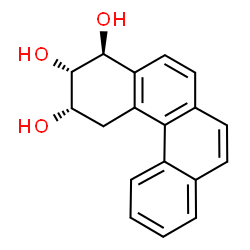 ChemSpider 2D Image | (1R)-1,2,3,4-TETRAHYDRO-BENZO[C]PHENANTHRENE-2,3,4-TRIOL | C18H16O3