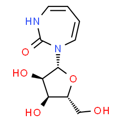ChemSpider 2D Image | 1-(beta-D-Ribofuranosyl)-1,3-dihydro-2H-1,3-diazepin-2-one | C10H14N2O5