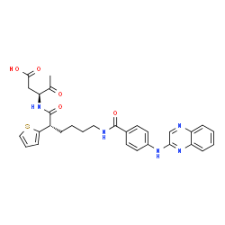 ChemSpider 2D Image | 4-OXO-3-{6-[4-(QUINOXALIN-2-YLAMINO)-BENZOYLAMINO]-2-THIOPHEN-2-YL-HEXANOYLAMINO}-PENTANOIC ACID | C30H31N5O5S