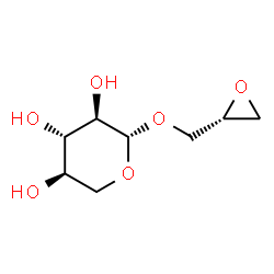 ChemSpider 2D Image | 2,3-EPOXYPROPYL-BETA-D-XYLOSIDE | C8H14O6