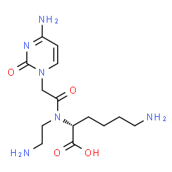 ChemSpider 2D Image | 2-AMINOETHYLLYSINE-CARBONYLMETHYLENE-CYTOSINE | C14H24N6O4