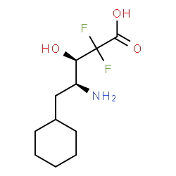 ChemSpider 2D Image | 4-AMINO-5-CYCLOHEXYL-2,2-DIFLUORO-3-HYDROXY-PENTANOIC ACID | C11H19F2NO3
