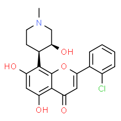ChemSpider 2D Image | Alvocidib | C21H20ClNO5