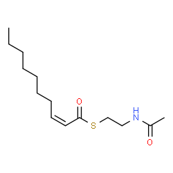 ChemSpider 2D Image | 2-DECENOYL N-ACETYL CYSTEAMINE | C14H25NO2S