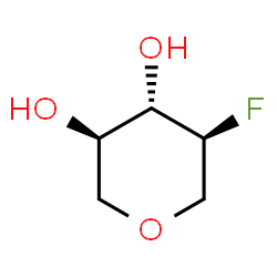 ChemSpider 2D Image | 1,2-DEOXY-2-FLUORO-XYLOPYRANOSE | C5H9FO3