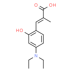 ChemSpider 2D Image | 3-(4-DIETHYLAMINO-2-HYDROXY-PHENYL)-2-METHYL-PROPIONIC ACID | C14H19NO3
