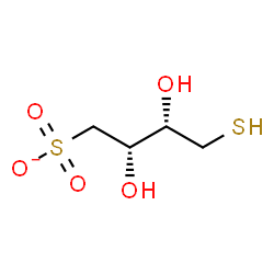 ChemSpider 2D Image | (2S,3S)-2,3-Dihydroxy-4-sulfanyl-1-butanesulfonate | C4H9O5S2