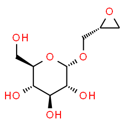 ChemSpider 2D Image | (2R)-2-Oxiranylmethyl alpha-D-glucopyranoside | C9H16O7