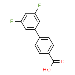 ChemSpider 2D Image | 3',5'-Difluoro-4-biphenylcarboxylic acid | C13H8F2O2
