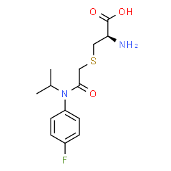 ChemSpider 2D Image | S-{2-[(4-Fluorophenyl)(isopropyl)amino]-2-oxoethyl}-L-cysteine | C14H19FN2O3S