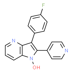 ChemSpider 2D Image | 3-(4-FLUOROPHENYL)-2-PYRIDIN-4-YL-1H-PYRROLO[3,2-B]PYRIDIN-1-OL | C18H12FN3O