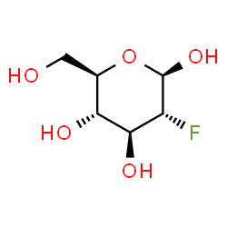 ChemSpider 2D Image | 2-deoxy-2-fluoro-beta-D-glucose | C6H11FO5