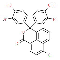 ChemSpider 2D Image | 4-CHLORO-3',3''-DIBROMOPHENOL-1,8-NAPHTHALEIN | C24H13Br2ClO4