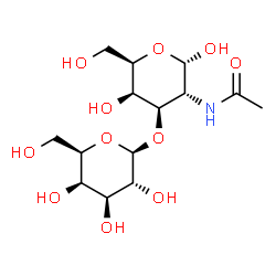 ChemSpider 2D Image | beta-D-Gal-(1->3-)-alpha-D-GalNAc | C14H25NO11