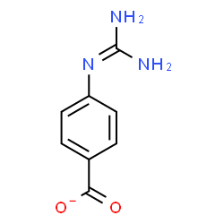 ChemSpider 2D Image | para-Guanidinobenzoate | C8H8N3O2