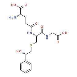 ChemSpider 2D Image | L-gamma-Glutamyl-S-[(2S)-2-hydroxy-2-phenylethyl]-L-cysteinylglycine | C18H25N3O7S