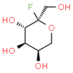 ChemSpider 2D Image | alpha-D-Fructopyranosyl fluoride | C6H11FO5