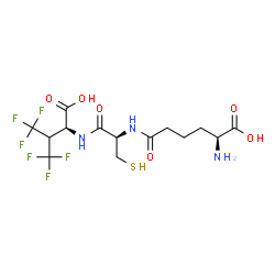ChemSpider 2D Image | Delta-(L-Alpha-Aminoadipoyl)-L-Cysteinyl-L-3,3,3,3',3',3'-Hexafluorovaline | C14H19F6N3O6S