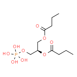 ChemSpider 2D Image | (2R)-3-[(Tetrahydroxyphosphoranyl)oxy]-1,2-propanediyl dibutanoate | C11H23O9P