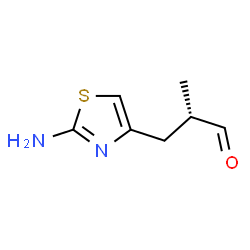 ChemSpider 2D Image | 2-Methyl-3-(2-Aminothiazolo)propanal | C7H10N2OS