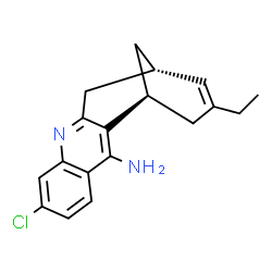 ChemSpider 2D Image | 3-chloro-9-ethyl-6,7,8,9,10,11-hexahydro-7,11-methanocycloocta[b]quinolin-12-amine | C18H19ClN2