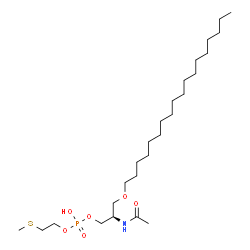 ChemSpider 2D Image | (2R)-2-Acetamido-3-(octadecyloxy)propyl 2-(methylsulfanyl)ethyl hydrogen phosphate | C26H54NO6PS