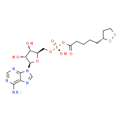 ChemSpider 2D Image | (R)-lipoyl-AMP | C18H26N5O8PS2
