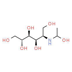 ChemSpider 2D Image | 2-Deoxy-2-[(1-hydroxyethyl)amino]-D-mannitol | C8H19NO6