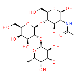 ChemSpider 2D Image | H TYPE II TRISACCHARIDE | C20H35NO15