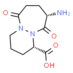 ChemSpider 2D Image | 9-AMINO-6,10-DIOXO-OCTAHYDRO-PYRIDAZINO[1,2-A][1,2]DIAZEPINE-1-CARBOXYLIC ACID | C10H15N3O4