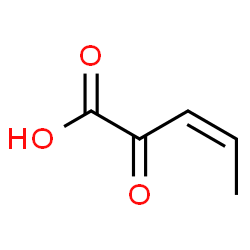 ChemSpider 2D Image | (3Z)-2-Oxo-3-pentenoic acid | C5H6O3