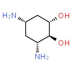 ChemSpider 2D Image | (1S,2S,3R,5S)-3,5-Diamino-1,2-cyclohexanediol | C6H14N2O2
