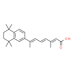ChemSpider 2D Image | 3-METHYL-7-(5,5,8,8-TETRAMETHYL-5,6,7,8-TETRAHYDRO-NAPHTHALEN-2-YL) -OCTA-2,4,6-TRIENOIC ACID | C23H30O2