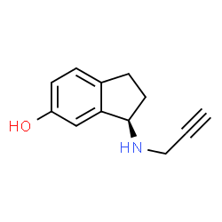 ChemSpider 2D Image | (3R)-3-(PROP-2-YNYLAMINO)INDAN-5-OL | C12H13NO
