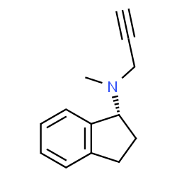 ChemSpider 2D Image | (R)-N-methyl-N-2-propynyl-1-indanamine | C13H15N