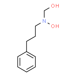 ChemSpider 2D Image | [Hydroxy(3-phenylpropyl)amino]methanol | C10H15NO2