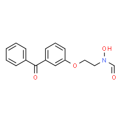 ChemSpider 2D Image | 2-(3-BENZOYLPHENOXY)ETHYL(HYDROXY)FORMAMIDE | C16H15NO4