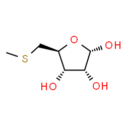 ChemSpider 2D Image | 5-S-Methyl-5-thio-alpha-D-ribofuranose | C6H12O4S