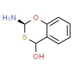 ChemSpider 2D Image | (2S)-2-Amino-4H-1,3-benzoxathiin-4-ol | C8H9NO2S