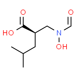 ChemSpider 2D Image | (2R)-2-{[Formyl(hydroxy)amino]methyl}-4-methylpentanoic acid | C8H15NO4