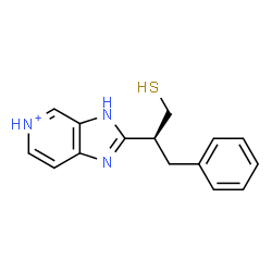 ChemSpider 2D Image | 2-[(2S)-1-Phenyl-3-sulfanyl-2-propanyl]-3H-imidazo[4,5-c]pyridin-5-ium | C15H16N3S