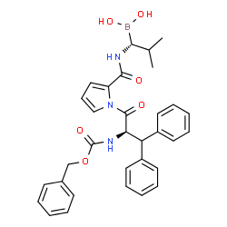 ChemSpider 2D Image | phenylmethylenecarboxy-(methyleneamino-formyl-diphenylmethyl)methy-pro-boroval | C32H34BN3O6