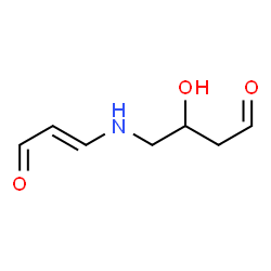 ChemSpider 2D Image | 3-Hydroxy-4-{[(1E)-3-oxo-1-propen-1-yl]amino}butanal | C7H11NO3