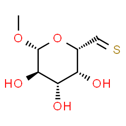 ChemSpider 2D Image | Methyl 6-thio-beta-D-galacto-hexodialdo-1,5-pyranoside | C7H12O5S