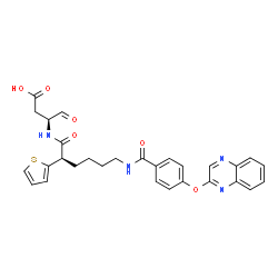 ChemSpider 2D Image | 4-OXO-3-{6-[4-(QUINOXALIN-2-YLOXY)-BENZOYLAMINO]-2-THIOPHEN-2-YL-HEXANOYLAMINO}-BUTYRIC ACID | C29H28N4O6S
