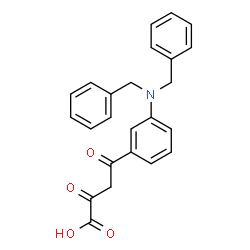 ChemSpider 2D Image | 4-[3-(Dibenzylamino)phenyl]-2,4-dioxobutanoic acid | C24H21NO4