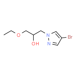 ChemSpider 2D Image | 1-(4-Bromo-1H-pyrazol-1-yl)-3-ethoxy-2-propanol | C8H13BrN2O2