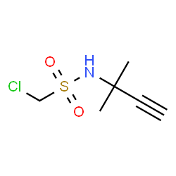 ChemSpider 2D Image | 1-Chloro-N-(2-methyl-3-butyn-2-yl)methanesulfonamide | C6H10ClNO2S