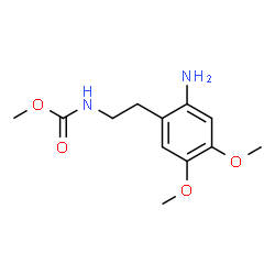ChemSpider 2D Image | Methyl [2-(2-amino-4,5-dimethoxyphenyl)ethyl]carbamate | C12H18N2O4